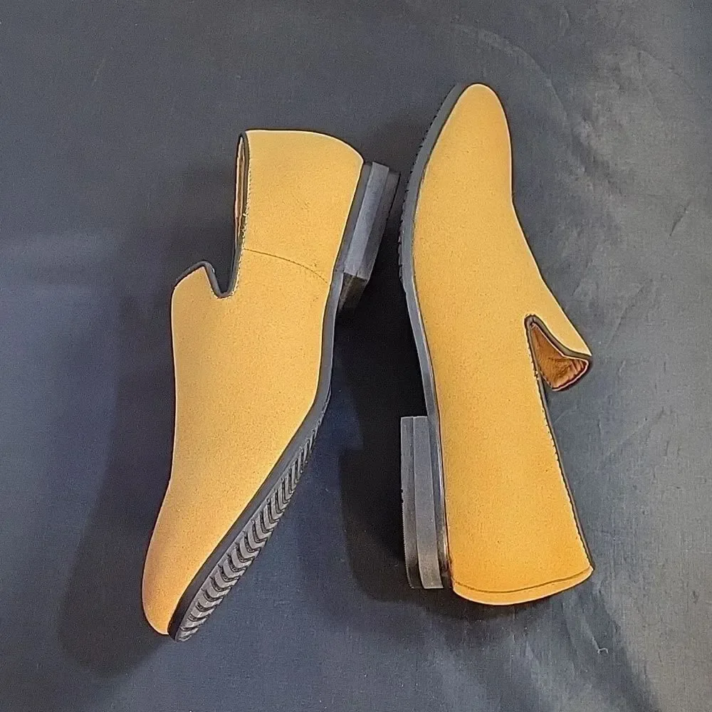 BRAND NEW MORE DAYS SUEDE ALMOND TOE SLIP-ON WOMEN